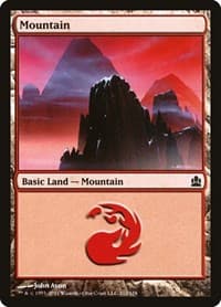 Mountain (312) - Commander - Magic: The Gathering card