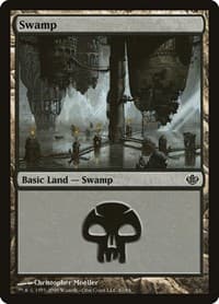 Swamp (61) - Duel Decks: Garruk vs. Liliana - Magic: The Gathering card