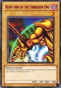 Right Arm of the Forbidden One (Red) - Duelist League Promo - YuGiOh card