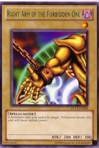 Right Arm of the Forbidden One (Green) - Duelist League Promo - YuGiOh card