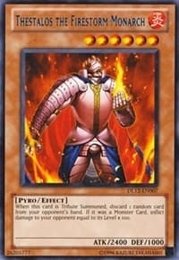 Thestalos the Firestorm Monarch (Blue) - Duelist League Promo - YuGiOh card