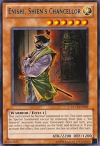 Enishi, Shien's Chancellor (Blue) - Duelist League Promo - YuGiOh card