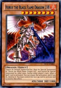 Horus the Black Flame Dragon LV8 (Blue) - Duelist League Promo - YuGiOh card