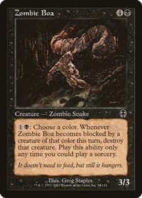 Zombie Boa - Apocalypse - Magic: The Gathering card
