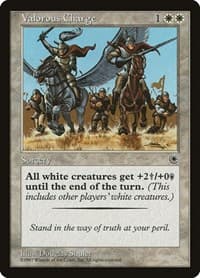 Valorous Charge - Portal - Magic: The Gathering card