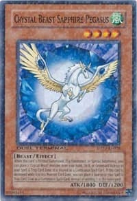 Crystal Beast Sapphire Pegasus - Duel Terminal - Preview - YuGiOh card