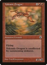 Volcanic Dragon - Portal - Magic: The Gathering card