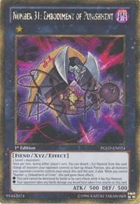 Number 31: Embodiment of Punishment - Premium Gold - YuGiOh card