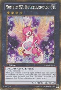 Number 82: Heartlandraco - Premium Gold - YuGiOh card