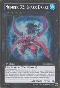 Number 32: Shark Drake - Premium Gold - YuGiOh card