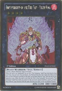 Brotherhood of the Fire Fist - Tiger King - Premium Gold - YuGiOh card
