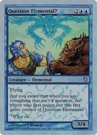 Question Elemental? (Alternate Foil) - Unhinged - Magic: The Gathering card