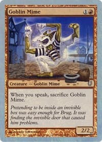 Goblin Mime (Alternate Foil) - Unhinged - Magic: The Gathering card