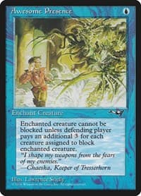 Awesome Presence (Man Being Chased) - Alliances - Magic: The Gathering card