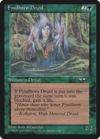 Fyndhorn Druid (Facing Right) - Alliances - Magic: The Gathering card