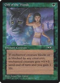 Gift of the Woods (Girl/Lynx) - Alliances - Magic: The Gathering card