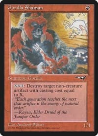 Gorilla Shaman (Holding Baby) - Alliances - Magic: The Gathering card