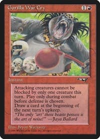 Gorilla War Cry (Red Club) - Alliances - Magic: The Gathering card