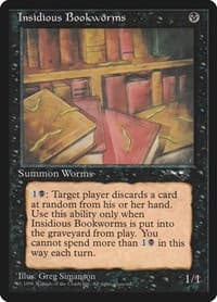 Insidious Bookworms - Alliances - Magic: The Gathering card