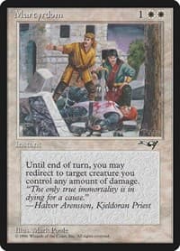 Martyrdom (Wounded on Ground) - Alliances - Magic: The Gathering card
