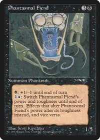 Phantasmal Fiend (Close-up) - Alliances - Magic: The Gathering card
