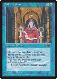 Soldevi Sage (2 Candles) - Alliances - Magic: The Gathering card