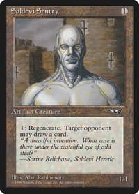Soldevi Sentry (Close-Up) - Alliances - Magic: The Gathering card