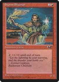 Storm Shaman (Male) - Alliances - Magic: The Gathering card