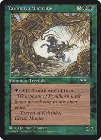 Yavimaya Ancients (Rearing Horse) - Alliances - Magic: The Gathering card