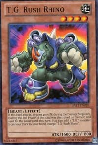 T.G. Rush Rhino (Starfoil) - Battle Pack Tournament Prize Cards - YuGiOh card