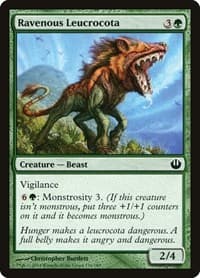 Ravenous Leucrocota - Journey Into Nyx - Magic: The Gathering card