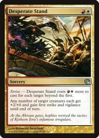 Desperate Stand - Journey Into Nyx - Magic: The Gathering card