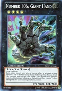 Number 106: Giant Hand - Yu-Gi-Oh! Championship Series Prize Cards - YuGiOh card