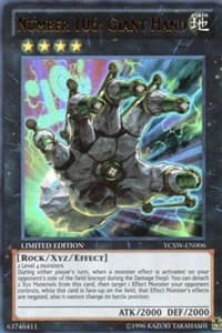 Number 106: Giant Hand - Yu-Gi-Oh! Championship Series Prize Cards - YuGiOh card