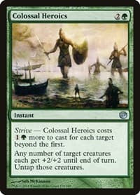 Colossal Heroics - Journey Into Nyx - Magic: The Gathering card