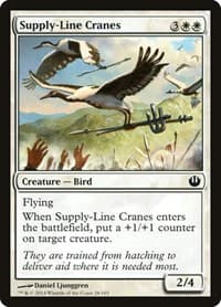 Supply-Line Cranes - Journey Into Nyx - Magic: The Gathering card