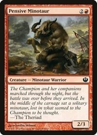 Pensive Minotaur - Journey Into Nyx - Magic: The Gathering card