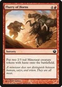 Flurry of Horns - Journey Into Nyx - Magic: The Gathering card