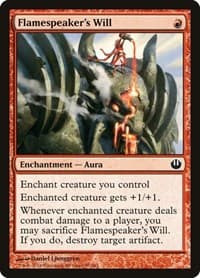 Flamespeaker's Will - Journey Into Nyx - Magic: The Gathering card