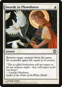 Swords to Plowshares - Coldsnap Theme Deck Reprints - Magic: The Gathering card