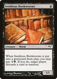 Insidious Bookworms - Coldsnap Theme Deck Reprints - Magic: The Gathering card
