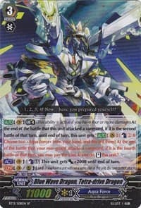 Blue Wave Dragon, Tetra-drive Dragon (SP) - BT13: Catastrophic Outbreak - Cardfight Vanguard card
