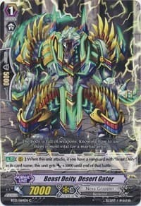 Beast Deity, Desert Gator - BT13: Catastrophic Outbreak - Cardfight Vanguard card