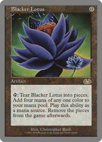 Blacker Lotus - Unglued - Magic: The Gathering card