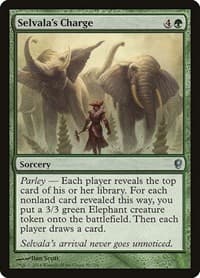 Selvala's Charge - Conspiracy - Magic: The Gathering card