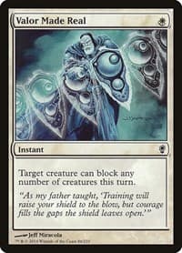 Valor Made Real - Conspiracy - Magic: The Gathering card