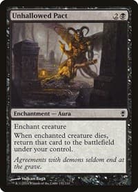 Unhallowed Pact - Conspiracy - Magic: The Gathering card