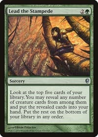Lead the Stampede - Conspiracy - Magic: The Gathering card