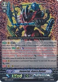 Immortal, Asura Kaiser (SP) - EB08 - Champions of the Cosmos - Cardfight Vanguard card
