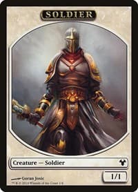 Soldier // Spirit Double-Sided Token - Magic Modern Event Deck - Magic: The Gathering card